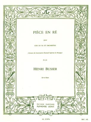 BUSSER H. - PIEZA RE - OP.39