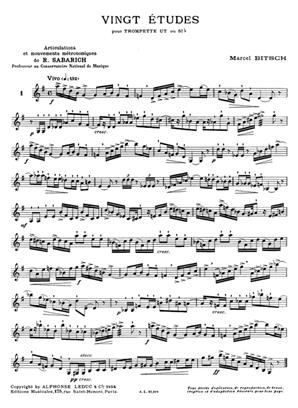 BITSCH M. - ESTUDIOS (20) -  TROMPETA -