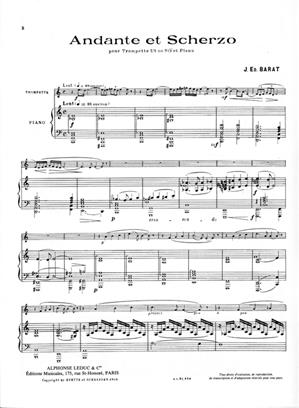 BARAT J.E. - ANDANTE Y SCHERZO -