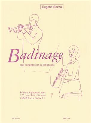 BOZZA E. - BADINAGE - (TROMPETA Y PIANO)