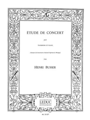 BUSSER H. - ESTUDIO CONCIERTO - OP.79