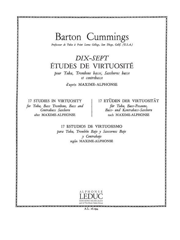 CUMMINGS B. - ESTUDIOS DE VIRTUOSISMO (17) -