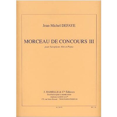 DEFAYE J.M. - PIEZA DE CONCURSO III -