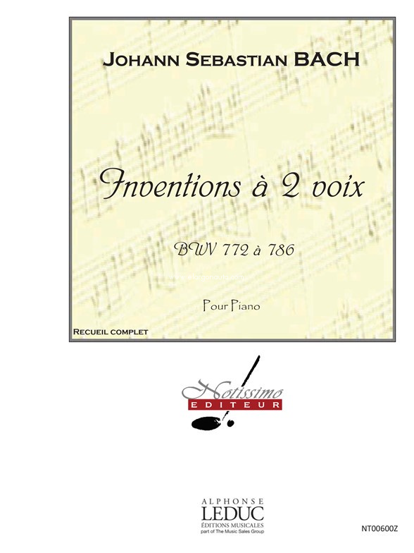 BACH J.S. - INVENCIONES A 2 VOCES BWV 772 A 786 (2 PERCUSIONISTAS)