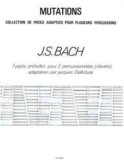 BACH J.S. - PEQUEÑOS PRELUDIOS (7) - 2 PERCUSIONISTAS