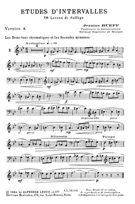 RUEFF J. - ESTUDIOS DE INTERVALOS (18) (SA) -