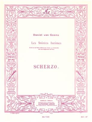 VAN GOENS D. - SCHERZO OP.12