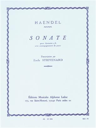 HANDEL G.F. - SONATA -