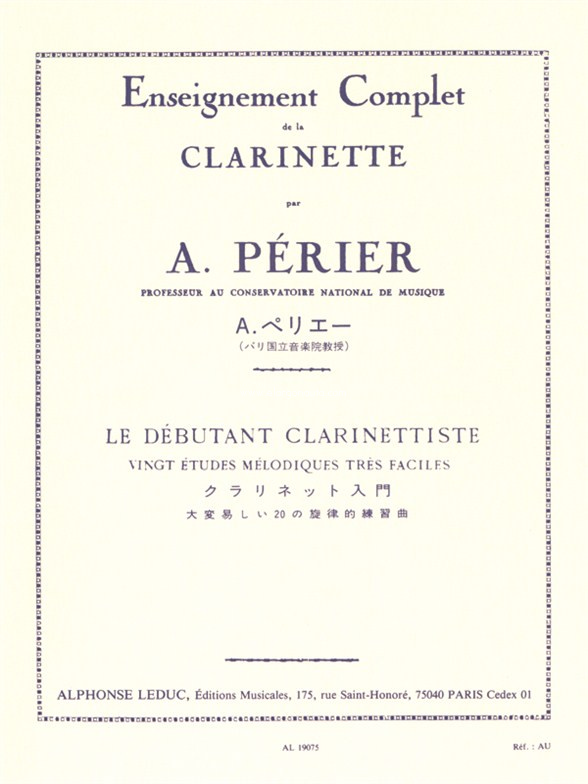 PERIER A. - DEBUTANTE CLARINETISTA -
