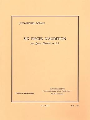DEFAYE J.M. - PIECES D-AUDITION V.2 (6)(4-6) -