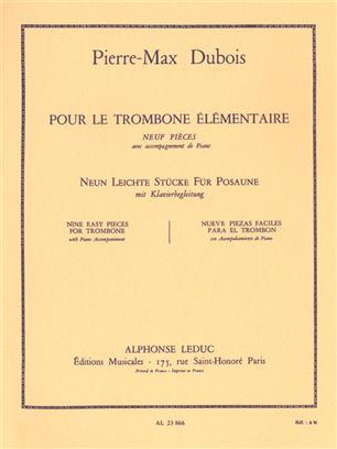 DUBOIS P.M. - POUR LE TROMBONE ELEMENTAIRE -