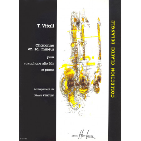 VITALI T. - CHACONA EN SOL m (DELANGLE) SAX Y PIANO