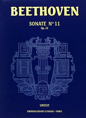 BEETHOVEN - Sonate n°11 OP.22 ( PIANO)