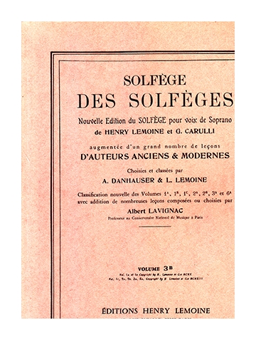 LAVIGNAC A. - SOLFEO MANUSCRITO V.3 -