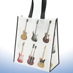 REGALO - BOLSA CON MOTIVOS MUSICALES DE GUITARRAS ELECTRICAS *DESCATALOGADO*