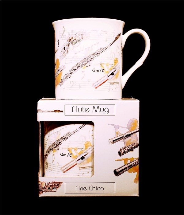 REGALO - TAZA BLANCA FLAUTAS TRAVESERAS