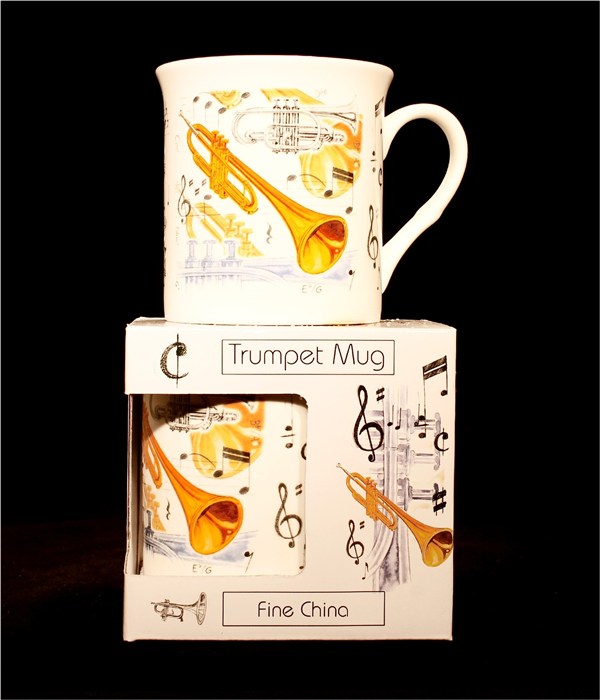 REGALO - TAZA BLANCA TROMPETAS