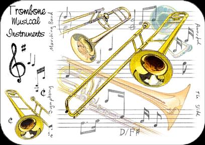 REGALO - MANTELITO INDIVIDUAL DE TROMBONES