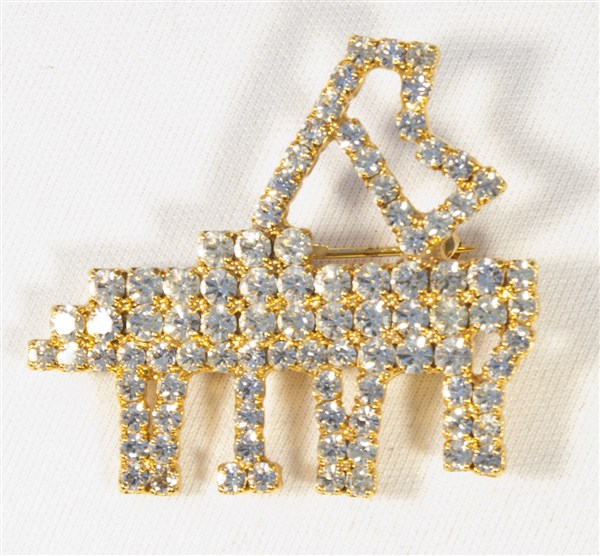 REGALO - BROCHE PIANO DE COLA ACABADO BRILLANTE