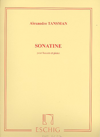 TANSMAN A. - SONATINA - FAGOT Y PIANO