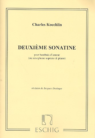 KOECHLIN CH. - SONATA Nº 2 OP.194.2 OBOE DE AMOR O SAX SOPRANO