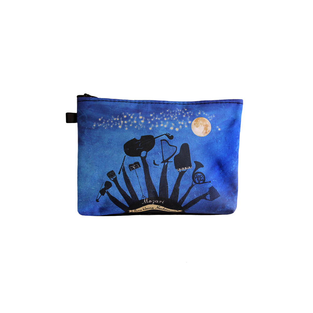 REGALO - BOLSO CON MOTIVOS MUSICALES Y FRASE "MOZART"