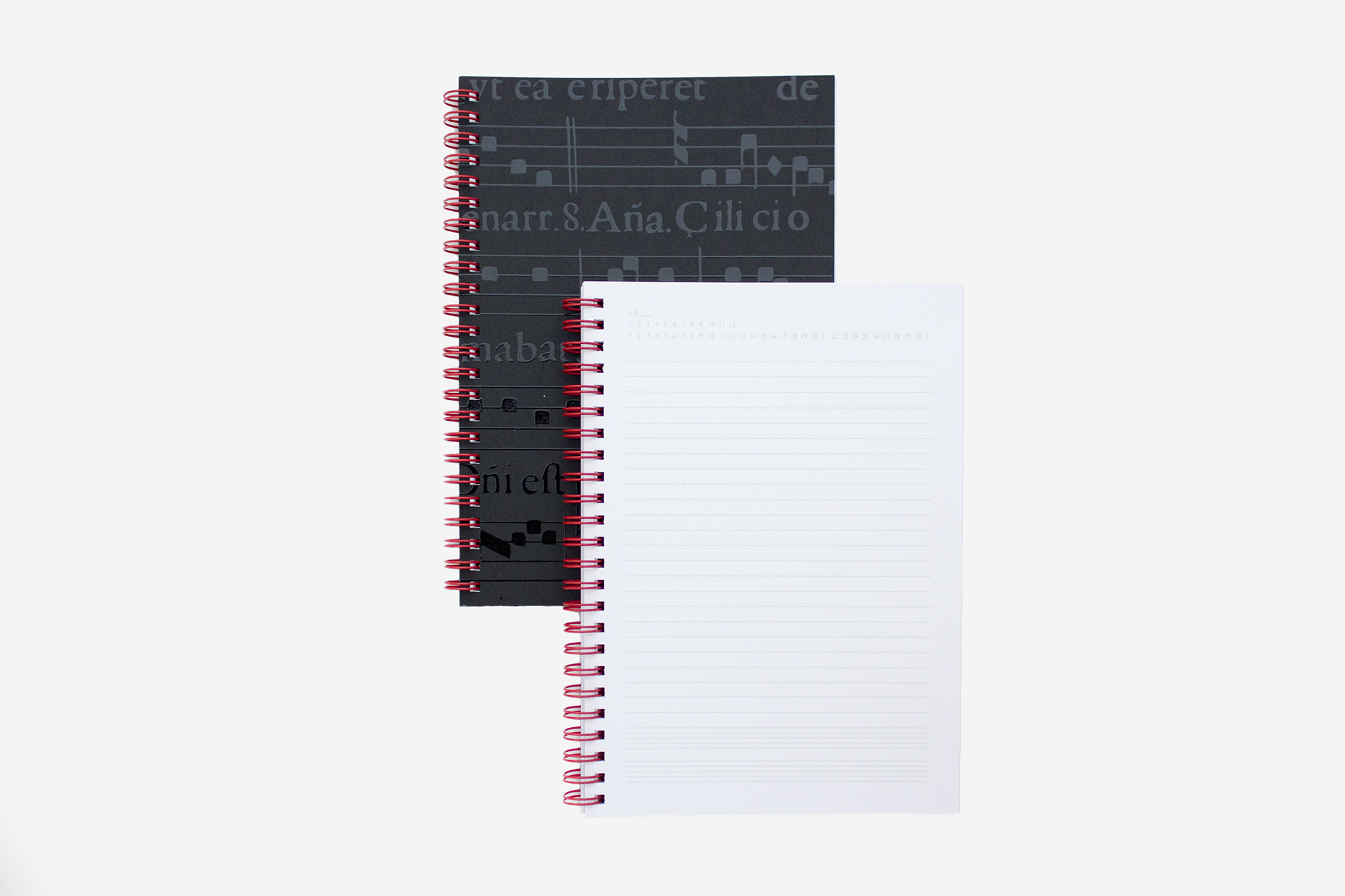 REGALO - CUADERNO A5 (NEGRO)CON MOTIVOS MUSICALES (PARTITURA EN RELIEVE) NEGRO