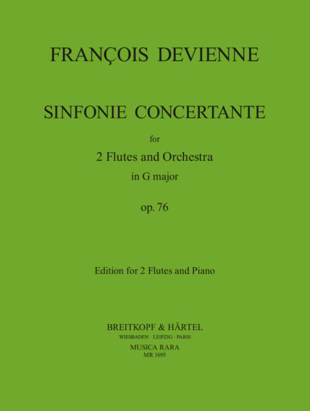 DEVIENNE F. - SINFONIA CONCERTANTE SOL M - 2FL Y PIANO