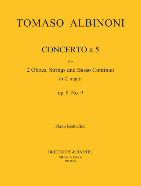 ALBINONI T. - CONCIERTO - OP.9 Nº9