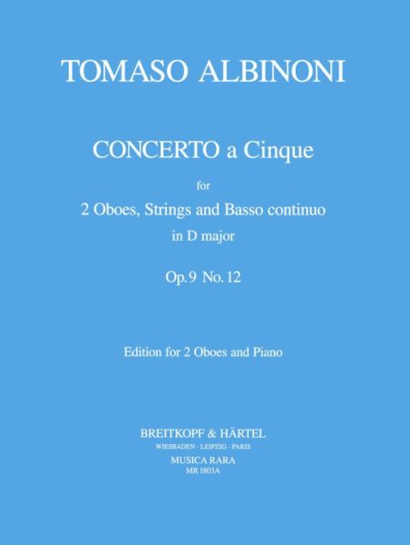 ALBINONI T. - CONCIERTO RE M - OP.9 Nº12