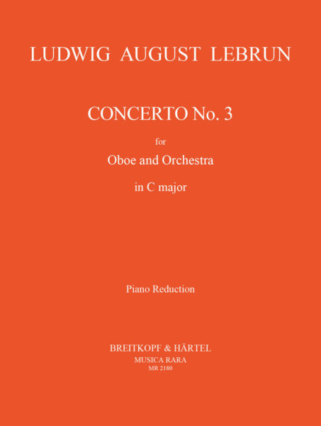 LEBRUN L.A. - CONCIERTO Nº3 DO M - (OBOE /PIANO)