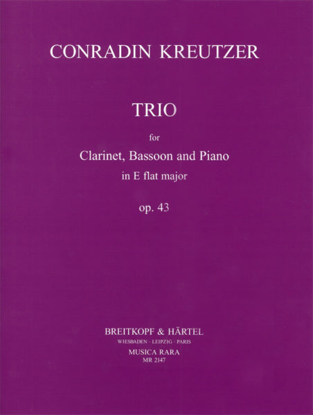 KREUTZER C. - TRIO MIb M  (CL/FG/P) - OP.43