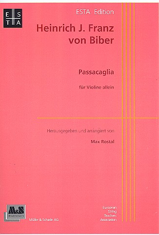 BIBER H. - PASACAGLIA VIOLIN SOLO