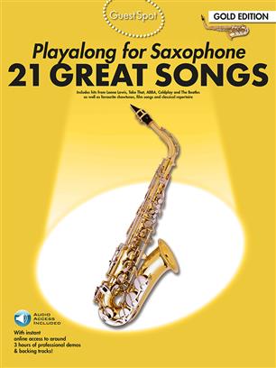 ALBUM - GUEST SPOT 21 GREAT SONGS (SAXOFON ALTO) +DESCARGA