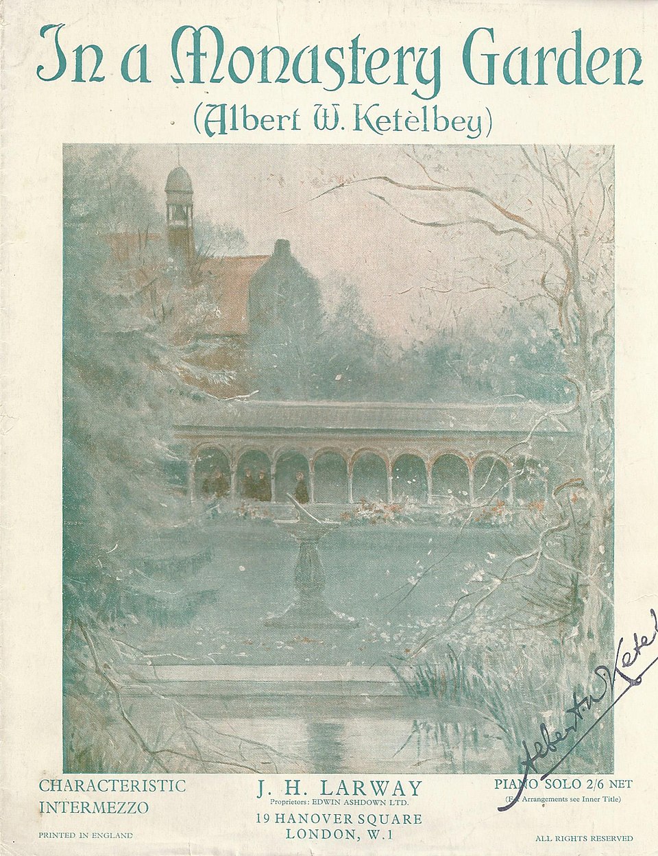KETELBEY A. - JARDIN DE UN MONASTERIO -  (V/P)