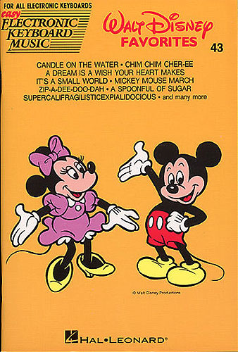 DISNEY W.- EASY ELECTRONIC KEYBOARD MUSIC V.43