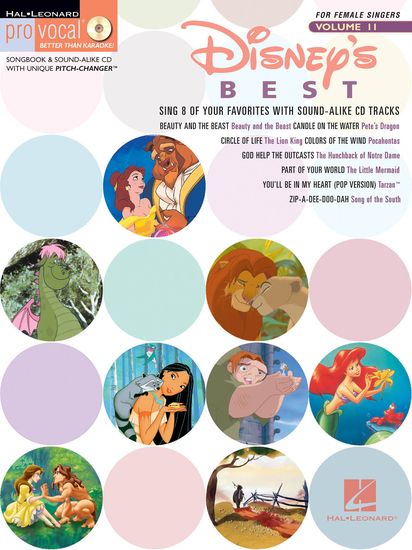 DISNEY W. - BEST (8 FAVORITES FOR FEMALE SINGERS) (+CD)