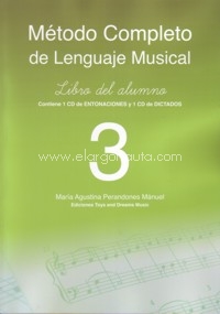 PERANDONES M.A. - METODO COMPLETO DE LENGUAJE MUSICAL V.3 ALUMNO + CD