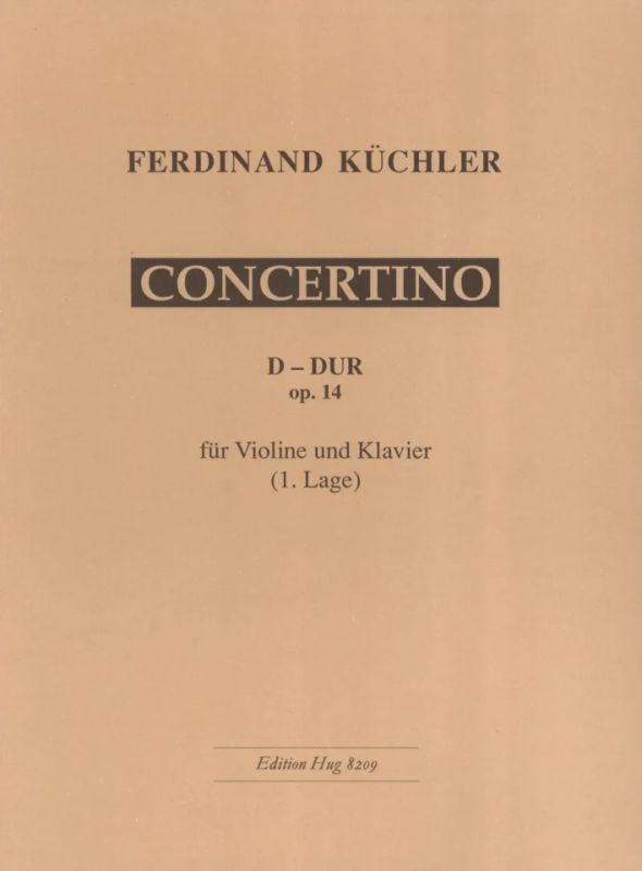 KUCHLER F. - CONCERTINO RE M - OP.14