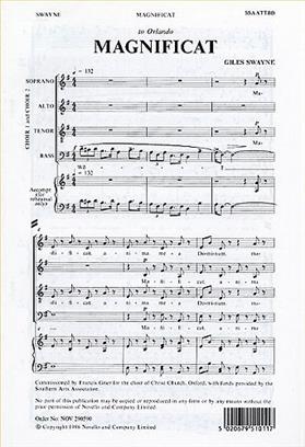 SWAYNE - MAGNIFICAT 2 COROS (SSAATTBB) -