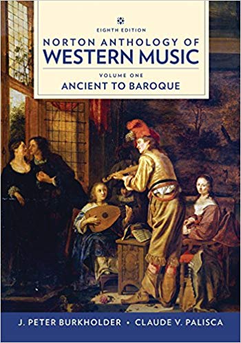 PALISCA - NORTON ANTHOLOGY OF WESTERN MUSIC V.1º (8ª EDICION) ANCIENT TO BAROQUE *INGLES*