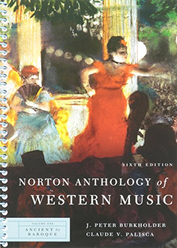 PALISCA C. - NORTON ANTHOLOGY OF WESTERN MUSIC  V.1 (6ª EDICION)
