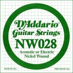 CUERDA GUITARRA ELETRICA - D'ADDARIO 028