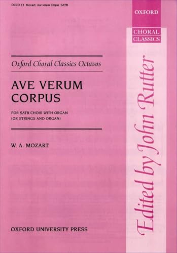 MOZART W.A. - AVE VERUM CORPUS  SATB - KV.618