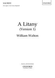 WALTON W. - A LITANY UPPER VOICES