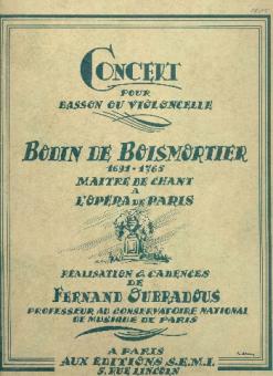 BOISMORTIER J.B. - CONCIERTO RE M - OP.26