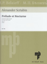 SCRIABINE A. - PRELUDIO Y NOCTURNO MANO IZQUIERDO - OP.9 Nº1/2