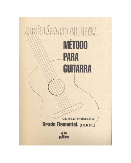 J.LAZARO VILLENA.- METODO PARA GUITARRA 1º (G.ELEMENTAL)