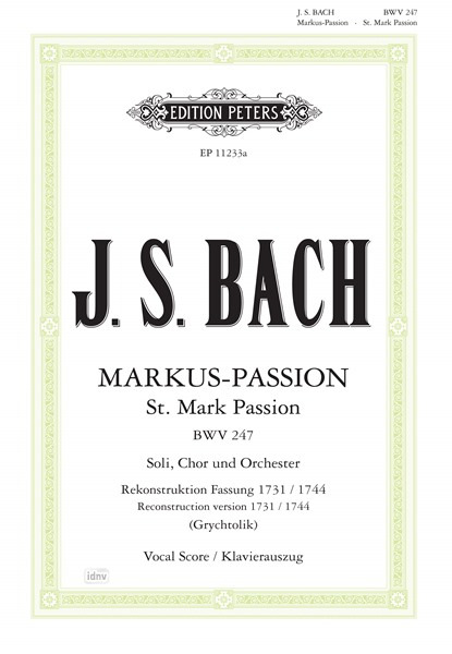 BACH J.S. - PASION SEGUN SAN MARCOS - BWV.247
