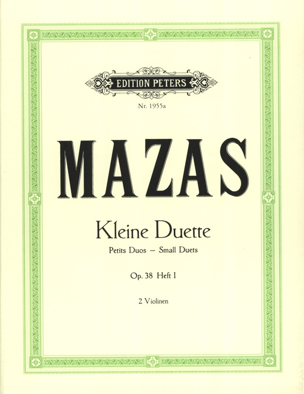 MAZAS J.F. - PEQUEÑOS DUOS V.1 (12) - OP.38 2 VIOLINES